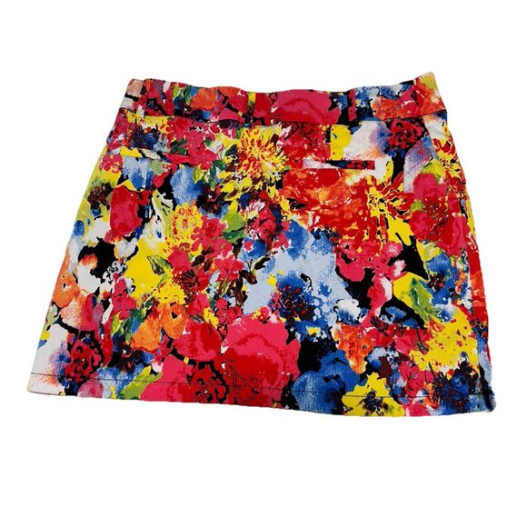 Attyre  Ladies 10 Tennis Golf Pickleball skort stretch Pull On Pocket Geometric - Picture 1 of 6